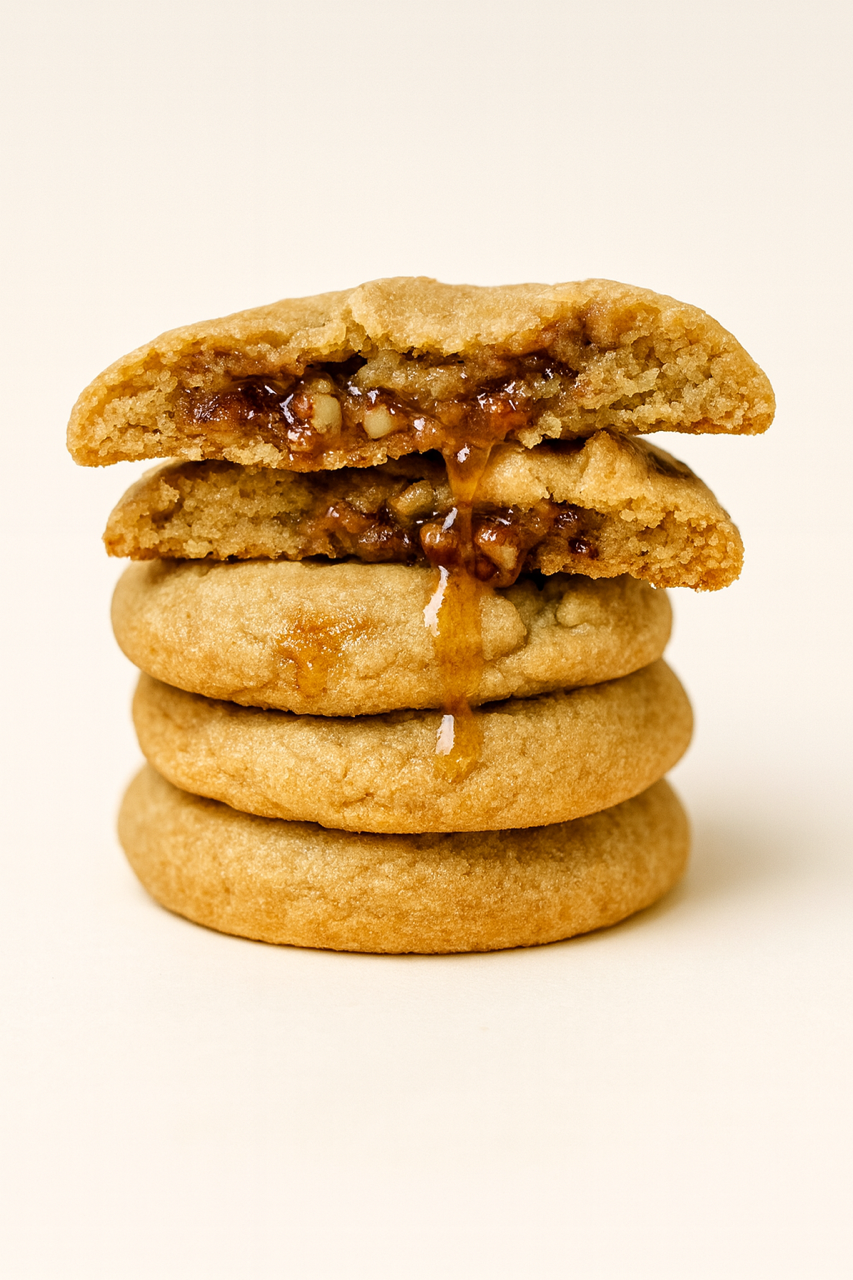 Seasonal Pecan Pie Stuffed Cookie